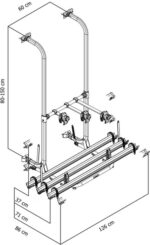 Fahrradträger Esse4 CD - Montage für Carado, Sunlight, Dethleffs – Bild 2